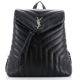 LouLou Backpack Matelasse Chevron Leather Medium