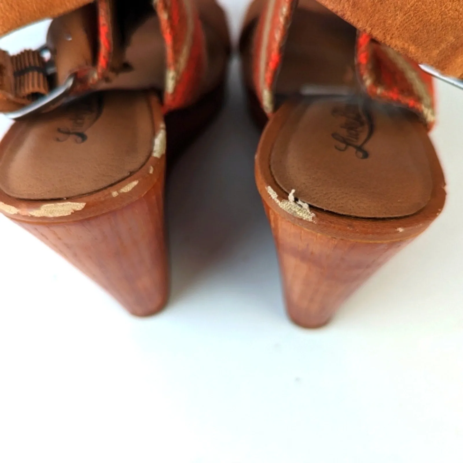 Lucky Brand Lapalona Wedge Sandals 8