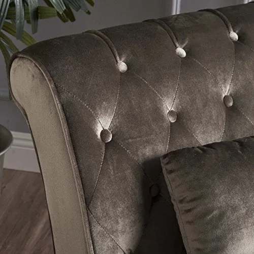 Luxury Chaise Sofa, Grey