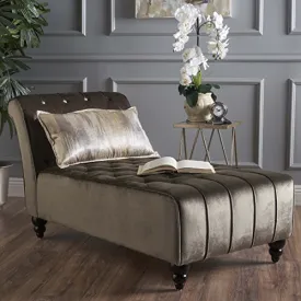 Luxury Chaise Sofa, Grey