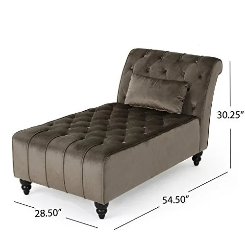 Luxury Chaise Sofa, Grey