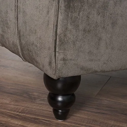 Luxury Chaise Sofa, Grey