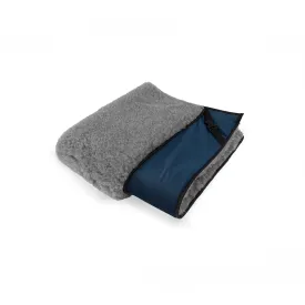 Midnight Blue Velvet & Grey Luxury Cosy Topper