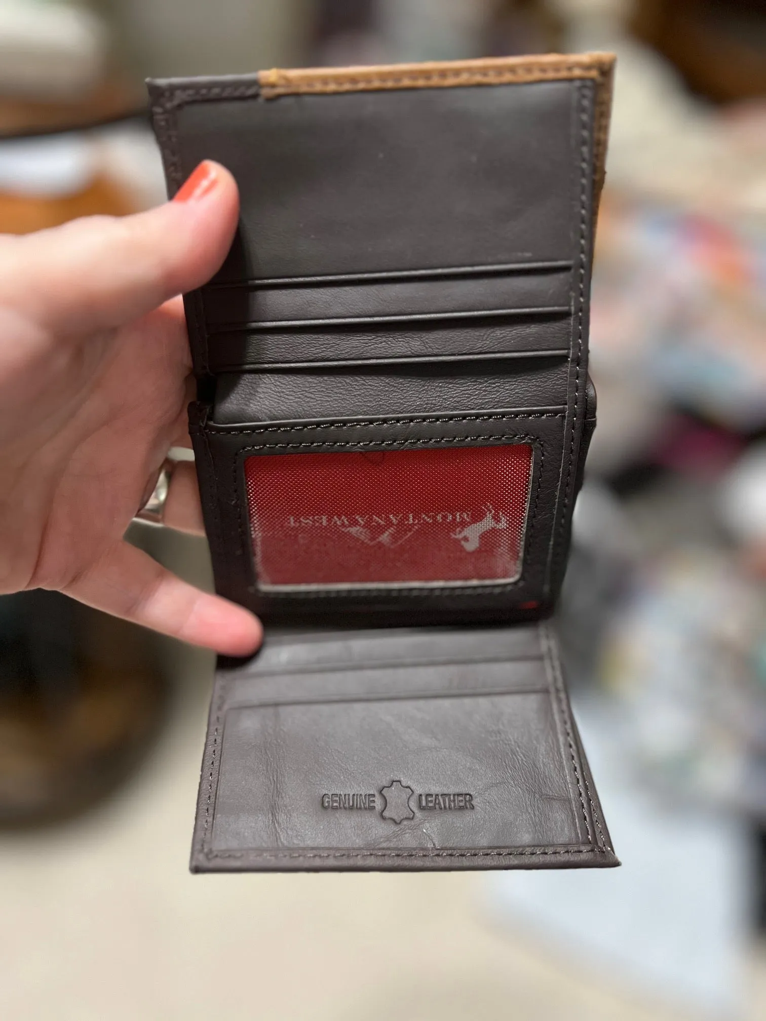 Montana West Mens Western Tri-Fold Wallets