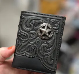 Montana West Mens Western Tri-Fold Wallets