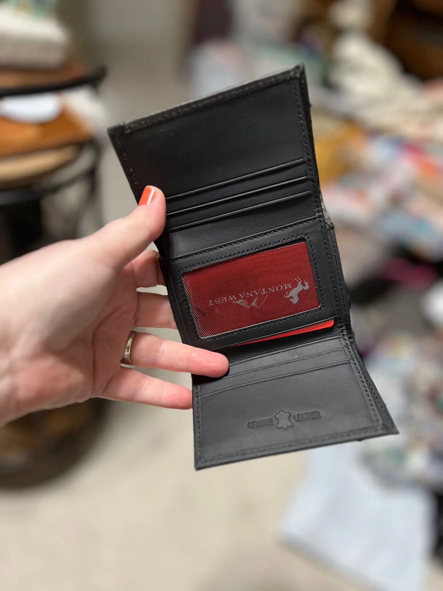 Montana West Mens Western Tri-Fold Wallets