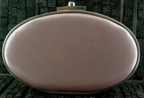 MooRoo L'Opera Clutch in Pink and Clear Swarovski Crystals