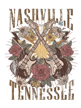 Nashville heat transfer, press and peel, no shirt