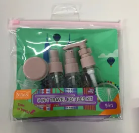 NAXOS 9-In-1 Travel Bottles Kit 17.5x3.5x16.5cm