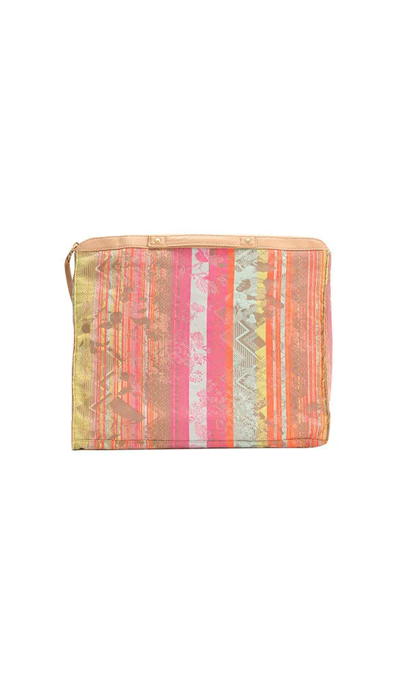 NEON JACQUARD BANKERS CLUTCH
