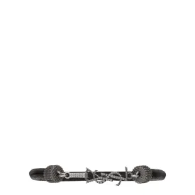 Opyum Leather Cord Bracelet, Black