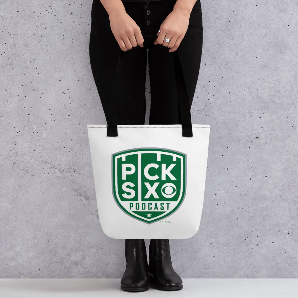 Pick Six Podcast Logo Premium Tote Bag