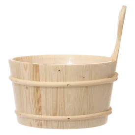 Pinetta Natural Wood Sauna Bucket - 4 Liter