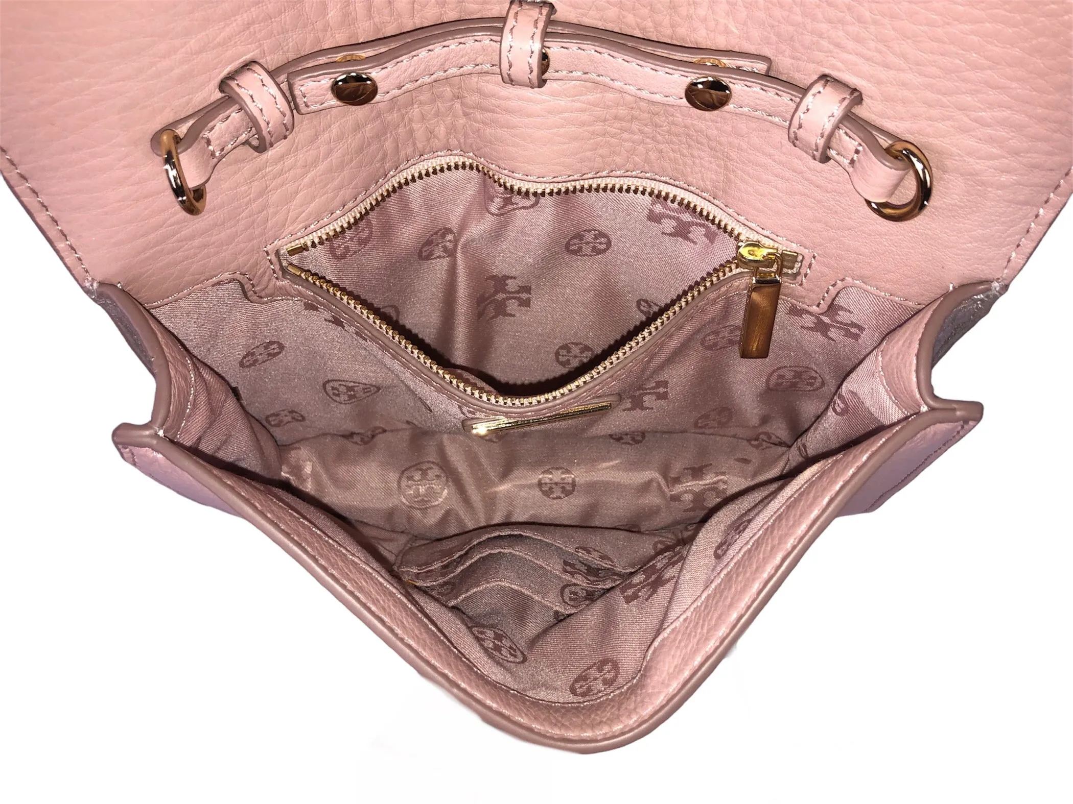 Pink Pebble Leather Convertible Clutch - Shoulder Bag - Crossbody