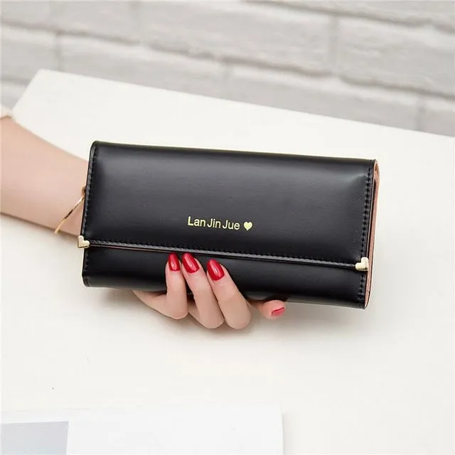 PU Lather Women Fashion Wallets Bag