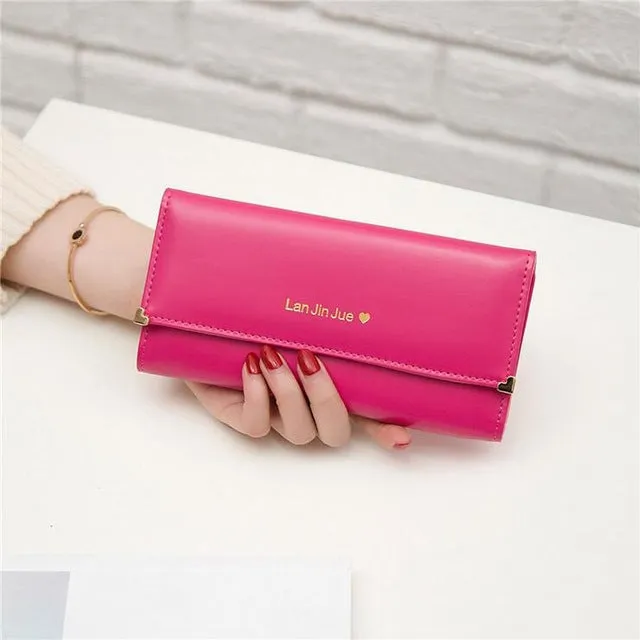 PU Lather Women Fashion Wallets Bag