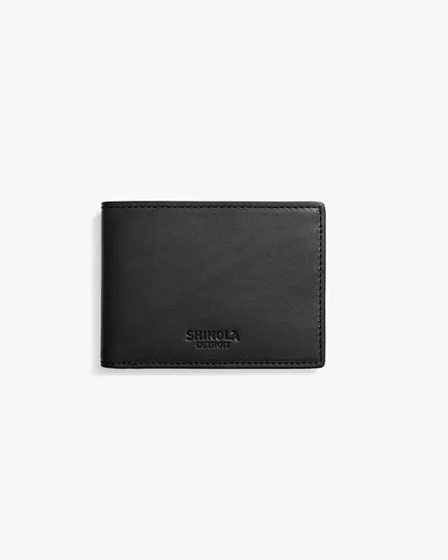 SHINOLA | Slim Bifold Vachetta Wallet | Black