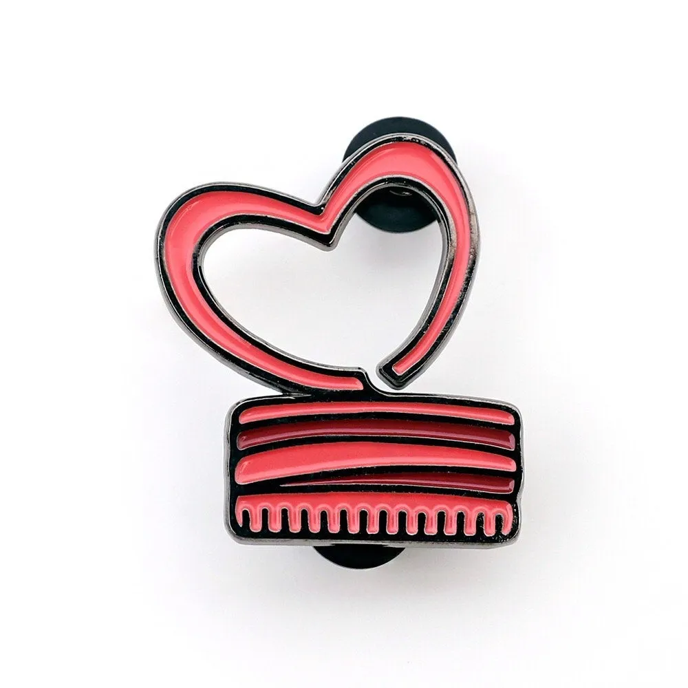 Soju Heart Cap Enamel Pin