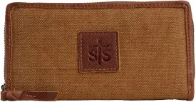 STS Ranchwear High Plains Bifold Wallet Ladies Cotton Tan