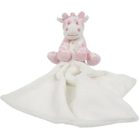 Suki Gifts Pink & White Bing Bing Giraffe Rattle Blankie