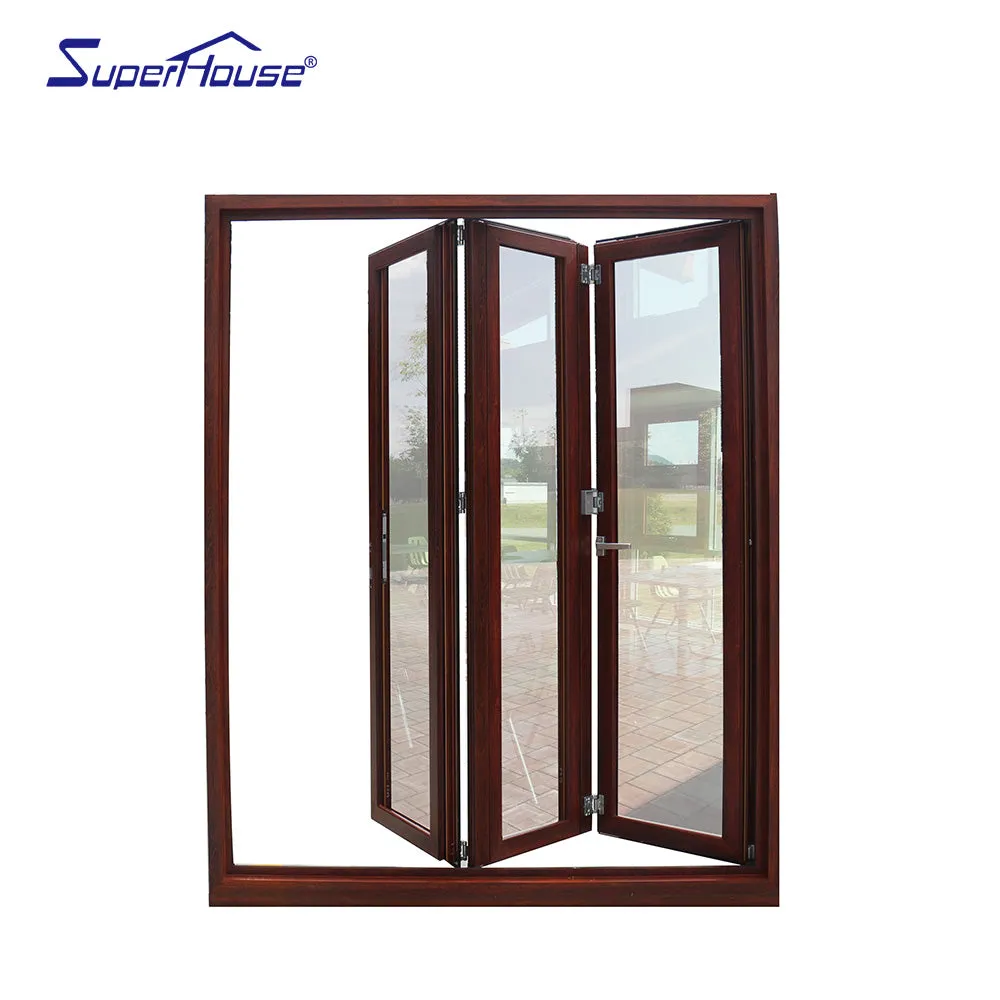 Superhouse High quality aluminium thermal break bi-folding glass door