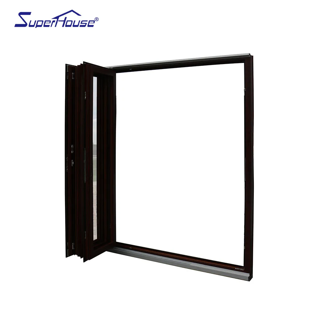 Superhouse High quality aluminium thermal break bi-folding glass door