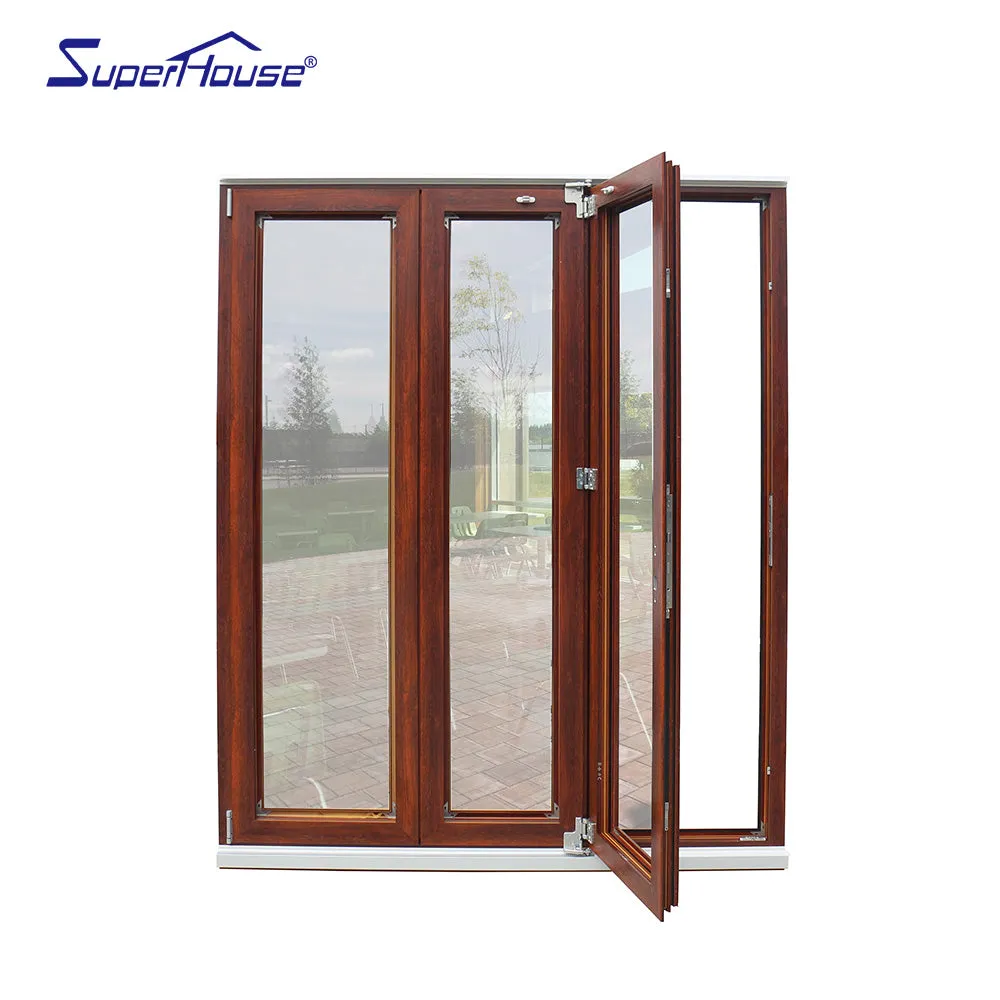Superhouse High quality aluminium thermal break bi-folding glass door