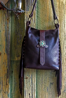 Taos Leather Concho Bag