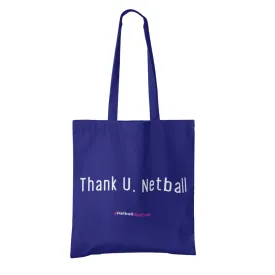 'Thank U, Netball' Shoulder Tote Bag