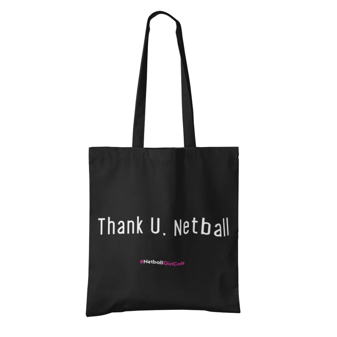 'Thank U, Netball' Shoulder Tote Bag