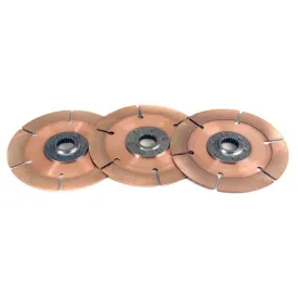 Tilton 7.25" Metallic OT-II Racing Disc Pack - 3 Discs - 1-5/32" x 26 Spline Standard