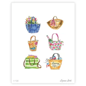 Totes Watercolor Art Print