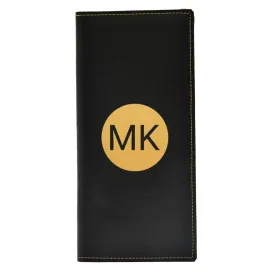 Travel Organizer Case Personalized Passport Organizer Cover - Circle Initials