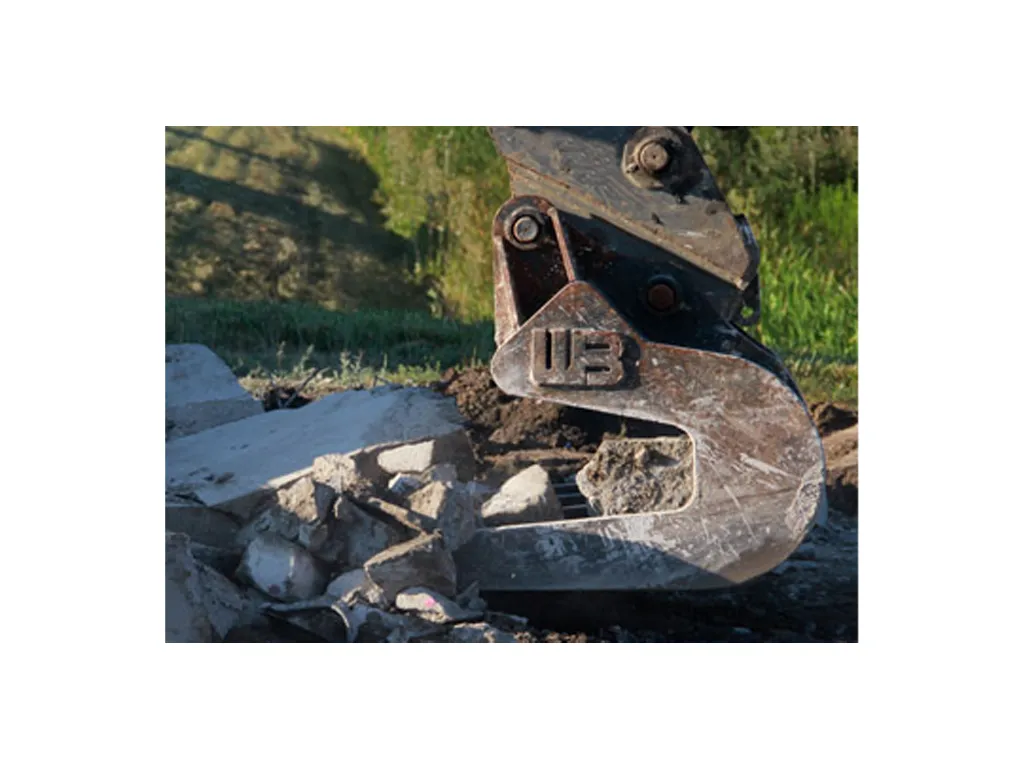 WERK-BRAU Pavement Removal Bucket for 5,000 - 11,000 lbs. Excavators. (Mini 1)(Mini 15)
