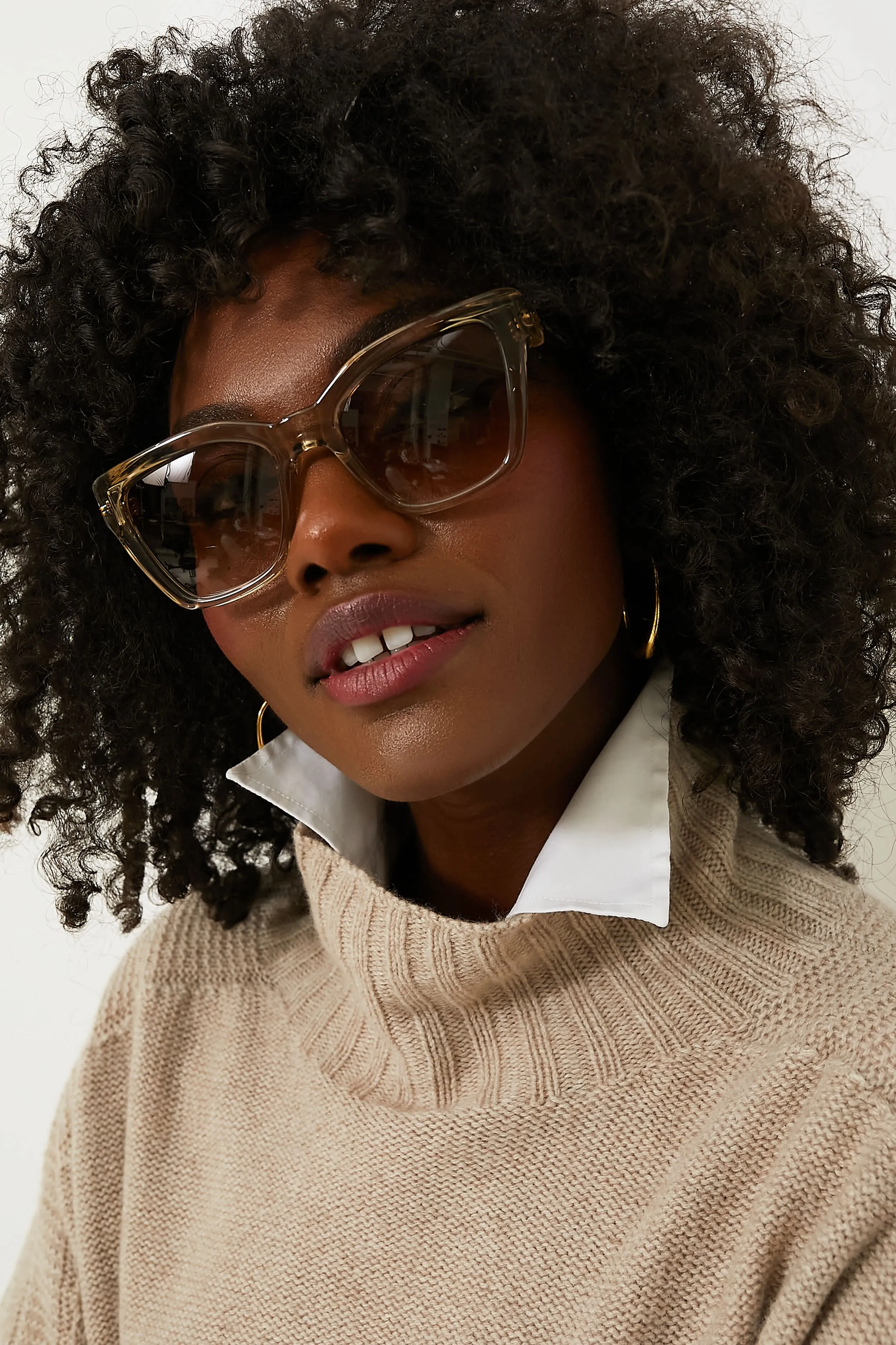 Yellow Cat Eye Sunglasses